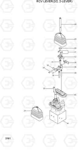 2181 RCV LEVER(2/2, 2-LEVER) HL770(#1171-), Hyundai