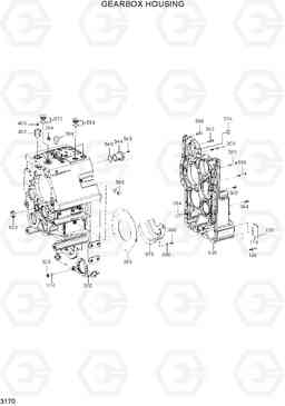 3170 GEAR BOX HOUSING HL770(#1171-), Hyundai