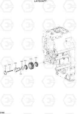 3180 LAYSHAFT HL770(#1171-), Hyundai