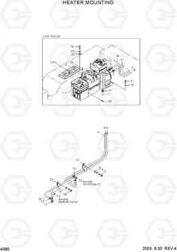 4080 HEATER MOUNTING HL770(#1171-), Hyundai