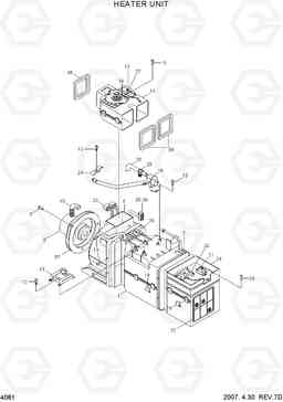 4081 HEATER UNIT HL770(#1171-), Hyundai