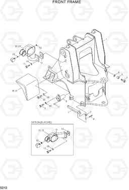 5010 FRONT FRAME HL770(#1171-), Hyundai