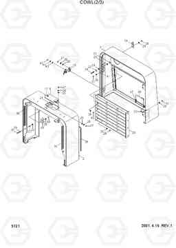 5121 COWL(2/3) HL770(#1171-), Hyundai