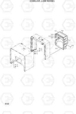 5132 COWL(3/3, LOW NOISE) HL770(#1171-), Hyundai