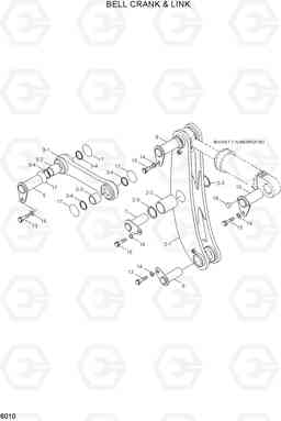 6010 BELL CRANK & LINK HL770(#1171-), Hyundai