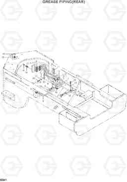 6041 GREASE PIPING(REAR) HL770(#1171-), Hyundai