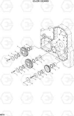 8070 IDLER GEARS HL770(#1171-), Hyundai