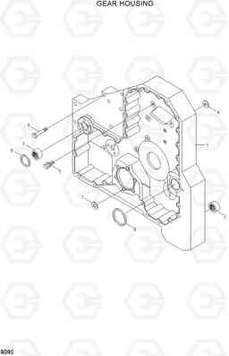 8080 GEAR HOUSING HL770(#1171-), Hyundai