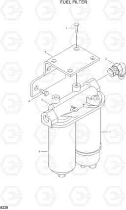 8220 FUEL FILTER HL770(#1171-), Hyundai