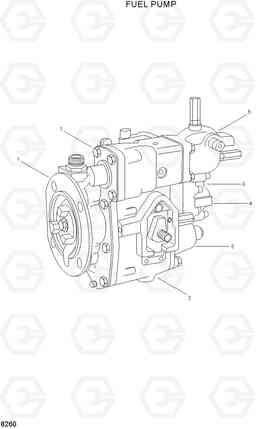 8260 FUEL PUMP HL770(#1171-), Hyundai