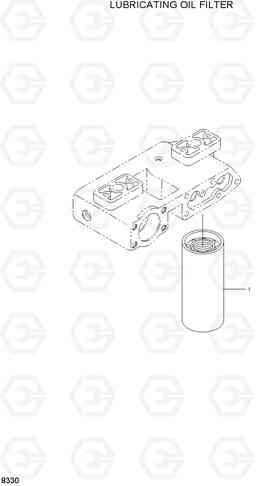 8330 LUBRICATING OIL FILTER HL770(#1171-), Hyundai