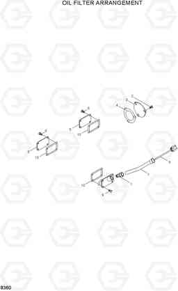 8360 OIL FILTER ARRANGEMENT HL770(#1171-), Hyundai