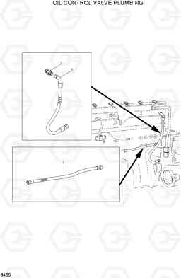 8460 OIL CONTROL VALVE PLUMBING HL770(#1171-), Hyundai