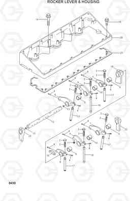 8490 ROCKER LEVER & HOUSING HL770(#1171-), Hyundai