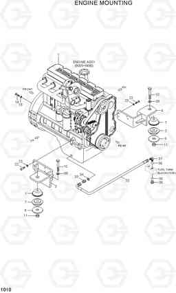 1010 ENGINE MOUNTING HL770-7, Hyundai