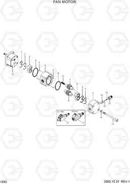 1032 FAN MOTOR HL770-7, Hyundai