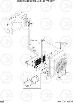 1035 HYD OIL COOLING LINE(-#0775, OPT) HL770-7, Hyundai