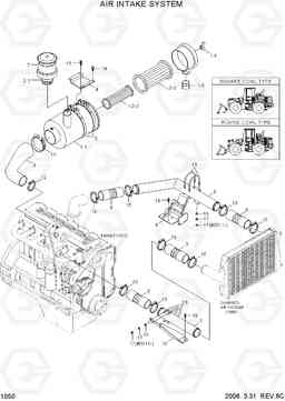 1050 AIR INTAKE SYSTEM HL770-7, Hyundai