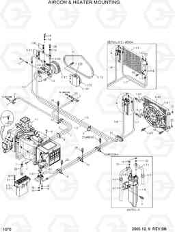 1070 AIRCON & HEATER MOUNTING HL770-7, Hyundai