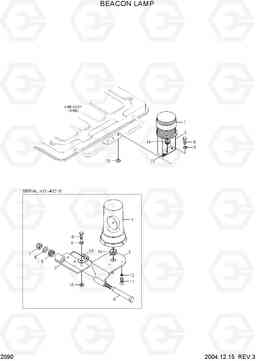 2090 BEACON LAMP HL770-7, Hyundai