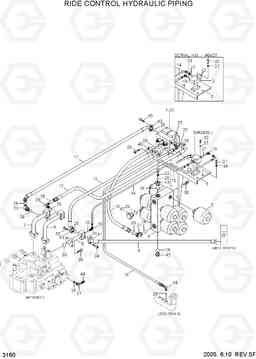 3160 RIDE CONTROL HYDRAULIC PIPING HL770-7, Hyundai