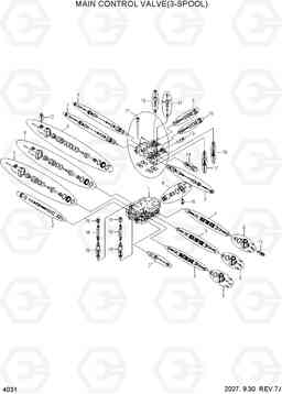 4031 MAIN CONTROL VALVE(3-SPOOL) HL770-7, Hyundai