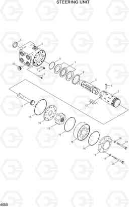 4050 STEERING UNIT HL770-7, Hyundai