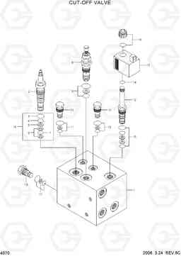 4070 CUT OFF VALVE(-#0649) HL770-7, Hyundai