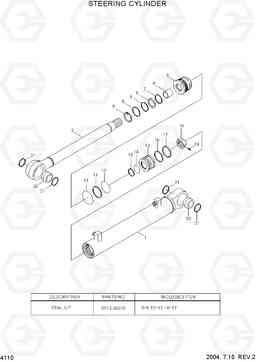 4110 STEERING CYLINDER HL770-7, Hyundai