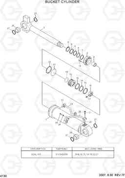 4130 BUCKET CYLINDER HL770-7, Hyundai