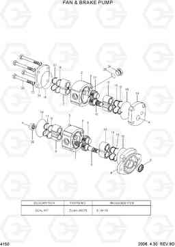 4150 FAN & BRAKE PUMP HL770-7, Hyundai