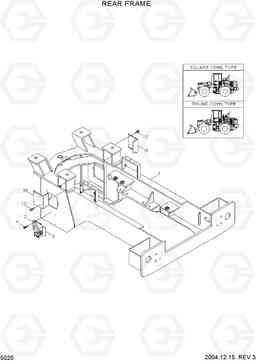 5020 REAR FRAME HL770-7, Hyundai