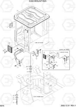 5070 CAB MOUNTING HL770-7, Hyundai