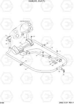 5100 CAB(3/5, DUCT) HL770-7, Hyundai