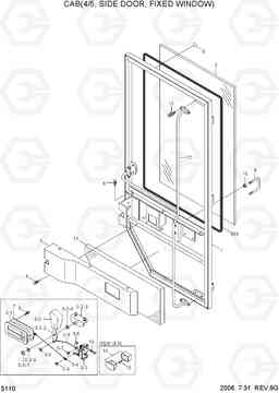 5110 CAB(4/5, SIDE DOOR, FIXED WINDOW) HL770-7, Hyundai