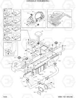 5131 CONSOLE BOX(#0756-) HL770-7, Hyundai