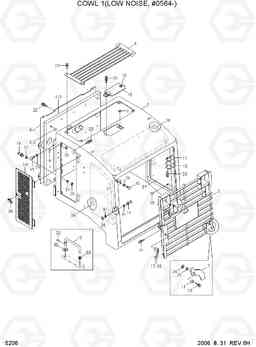 5206 COWL 1(LOW NOISE, #0564-) HL770-7, Hyundai