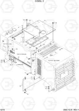 5210 COWL 2(SQUARE COWL TYPE) HL770-7, Hyundai