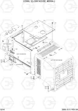 5216 COWL 2(LOW NOISE, #0564-) HL770-7, Hyundai