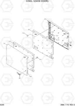 5220 COWL 3(SIDE DOOR) HL770-7, Hyundai