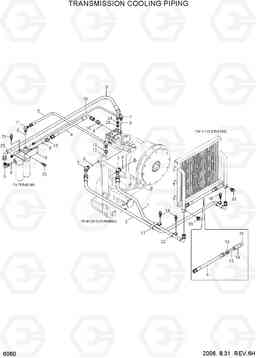 6060 TRANSMISSION COOLING PIPING HL770-7, Hyundai