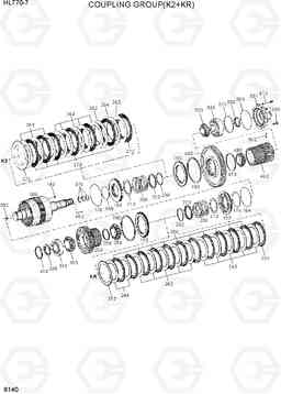 6140 COUPLING GROUP(K2+KR) HL770-7, Hyundai