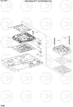 6180 GEARSHIFT SYSTEM(1/3) HL770-7, Hyundai