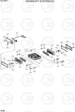 6190 GEARSHIFT SYSTEM(2/3) HL770-7, Hyundai
