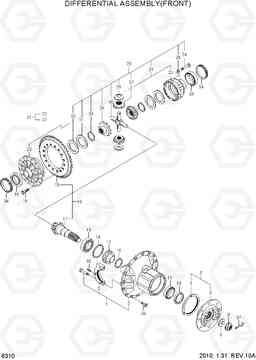 6310 DIFFERENTIAL ASSEMBLY(FRONT) HL770-7, Hyundai