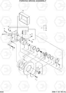 6330 PARKING BRAKE ASSEMBLY HL770-7, Hyundai