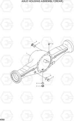 6350 AXLE HOUSING ASSEMBLY(REAR) HL770-7, Hyundai