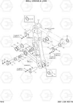 7010 BELL CRANK & LINK HL770-7, Hyundai