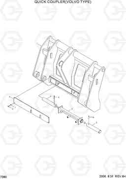 7080 QUICK COUPLER(VOLVO TYPE) HL770-7, Hyundai