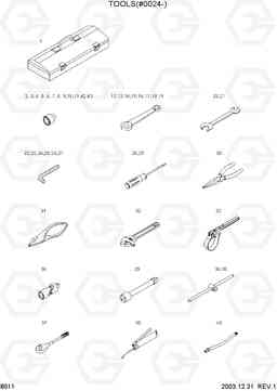 8011 TOOLS(#0024-) HL770-7, Hyundai